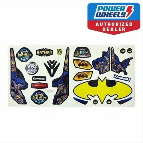 Power Wheels CDD22 3179 Batman Decal Label Sheet