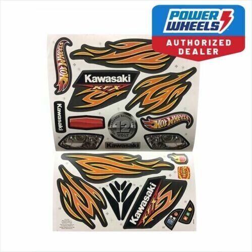 Power Wheels W4716 Hot Wheels KFX Label Decal Sheet