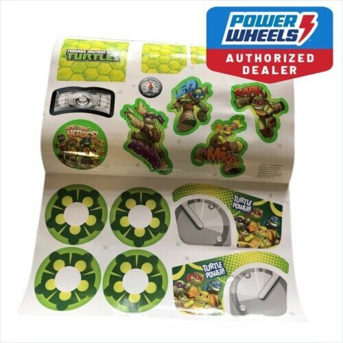 Power Wheels 3900-4324 Label Sheet TMNT Lil Quad DRH66 decal