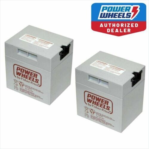 Power Wheels 00801-1460 GRAY Battery 12V 2 Pack