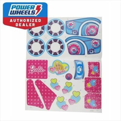 Power Wheels CDY13 Fisher Price Barbie Lil Quad Label Decal Sheet