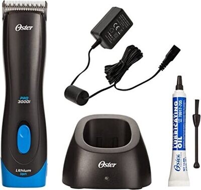 Oster Pro 3000i Cordless Pet Clippers with Size 10 CryogenX Blade