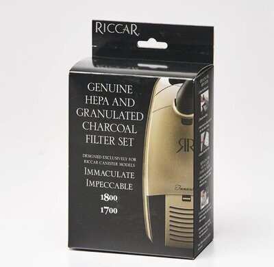 Riccar Genuine HEPA Media And Granulated Charcoal Filter Set