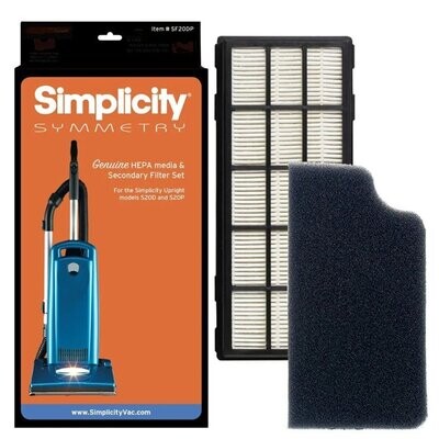 Simplicity Genuine HEPA Media And Electrostatic Filter Set For Symmetry