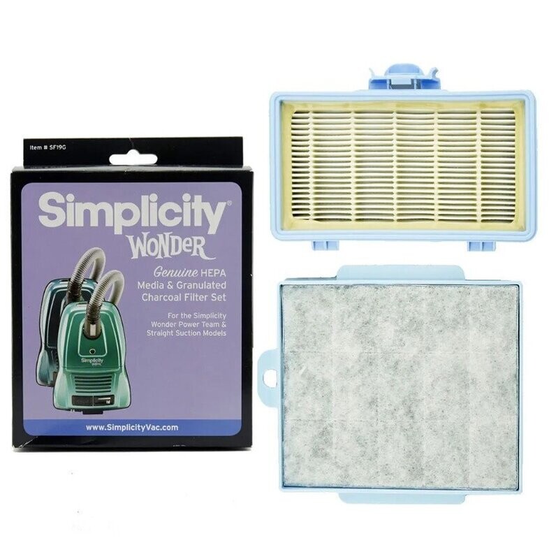 Simplicity Genuine HEPA Media And Granulated Charcoal Filter Set For Wonder Models