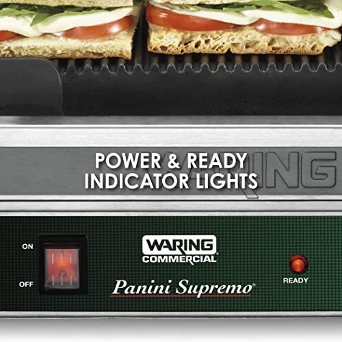 Waring Commercial - Large Italian-Style Panini Grill with Timer - 120V