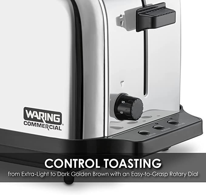 Waring Commercial Light-Duty 4-Slice, 2-Slot Toaster