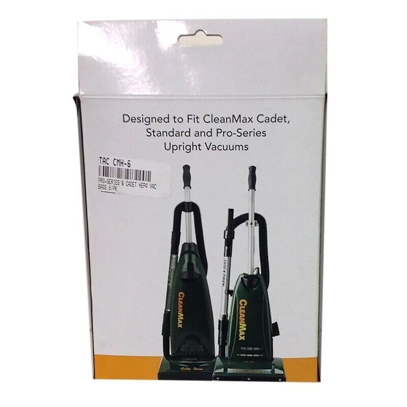 Cleanmax CMH-6 Filter Bags 6 Pack for Cadet and Pro Vacuums Genuine OEM