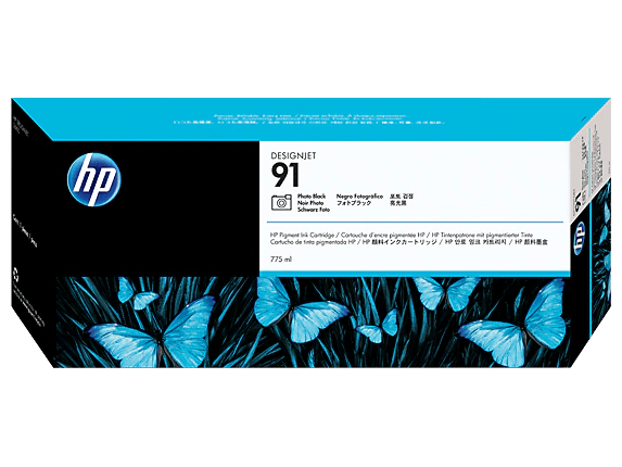HP 91 PHOTO BLACK 775 ML INK CARTRIDGE. WORKS WITH HP DESIGNJET Z6100.