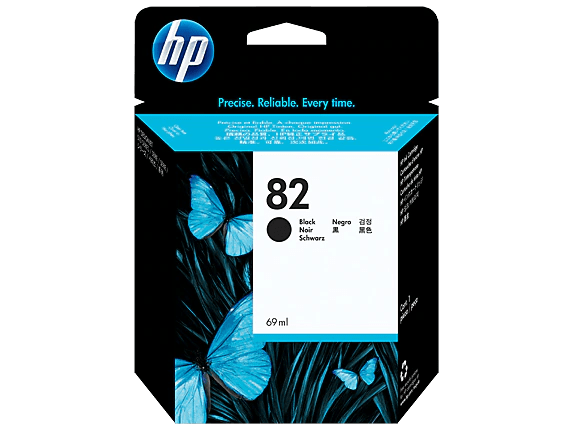 HP 82 BLACK INK CARTRIDGE