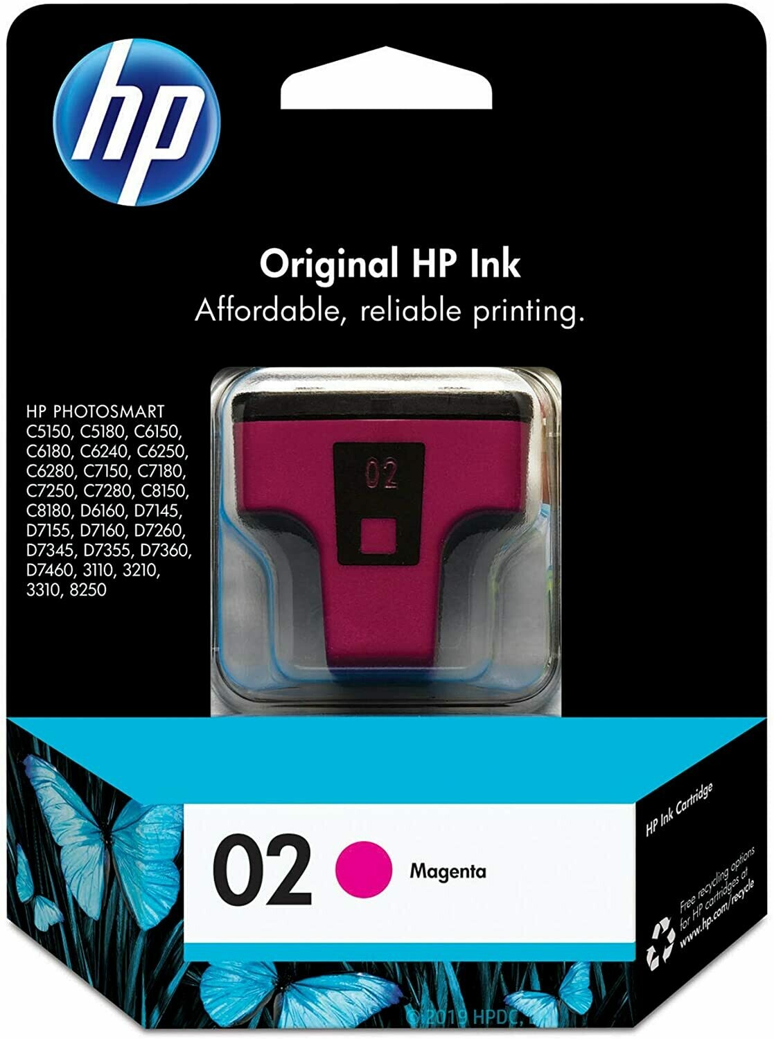 HP 02 Magenta Standard Yield Ink Cartridge