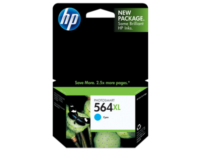 HP 564XL High Yield Cyan Original Ink Cartridge