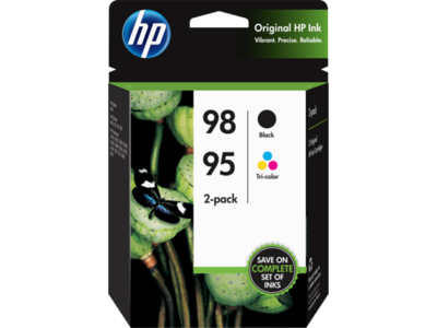 HP 98 Black/95 Tri-color 2-pack Original Ink Cartridges