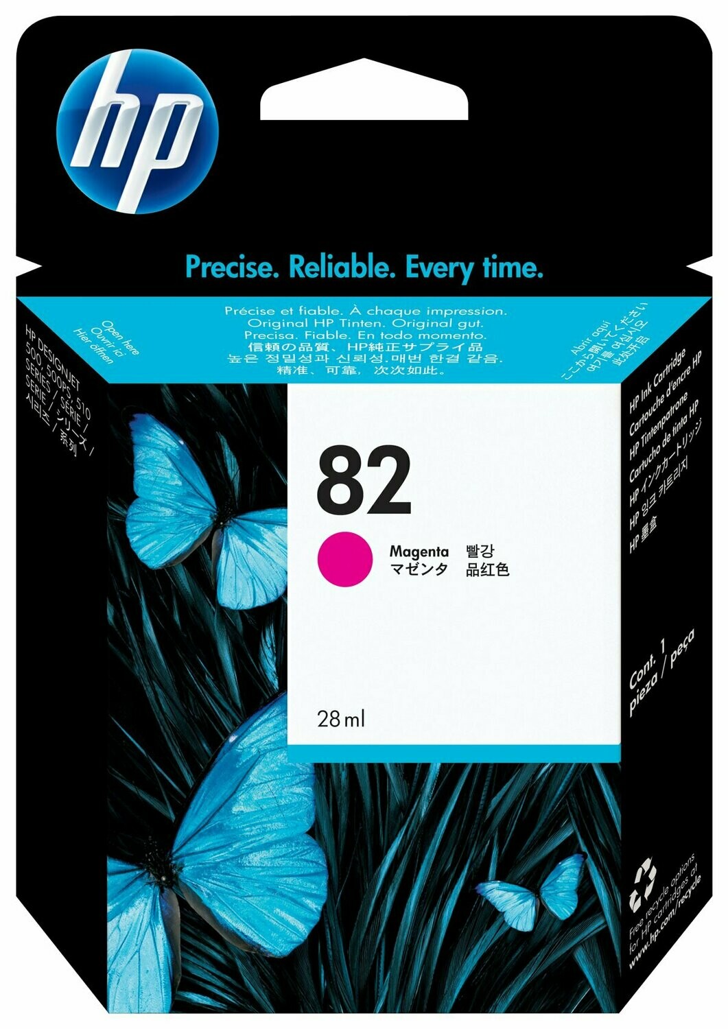 HP 82 Magenta Standard Yield Ink Cartridge