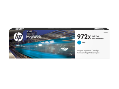 HP 972X High Yield Cyan Original PageWide Cartridge