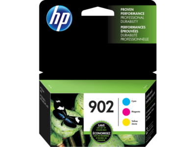 HP 902 3-pack Cyan/Magenta/Yellow Original Ink Cartridges
