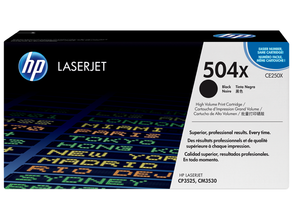 HP 504X High Yield Black Original LaserJet Toner Cartridge
