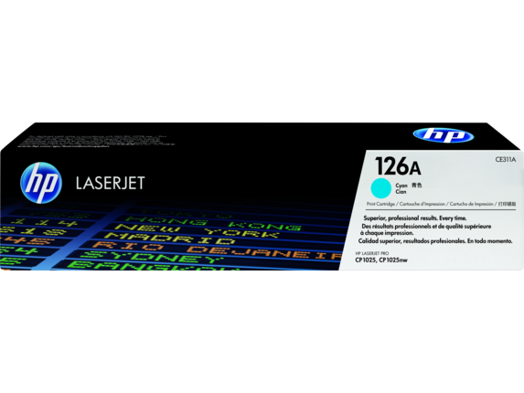 HP 126A Cyan Original LaserJet Toner Cartridge