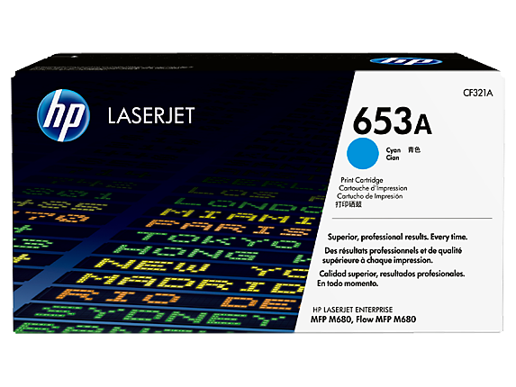 HP 653A Cyan Original LaserJet Toner Cartridge