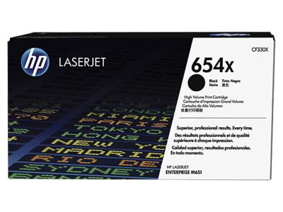 HP 654X High Yield Black Original LaserJet Toner Cartridge
