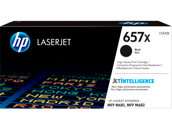 HP 657X High Yield Black Original LaserJet Toner Cartridge