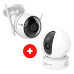 PACK DUO (EXT - INT) C3W PRO UHD + C6N FHD EZVIZ