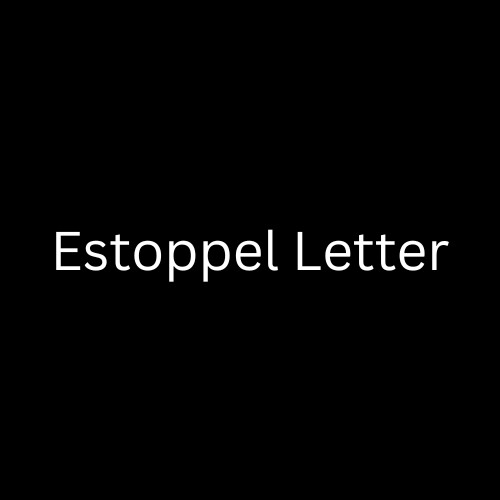 Estoppel Letter