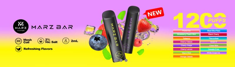 Marz Bar 1200 Disposable Vape 2mL