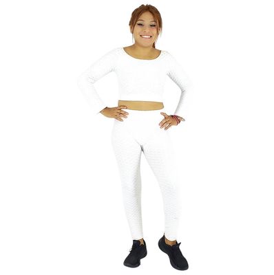Conjunto deportivo, leggins y top espalada