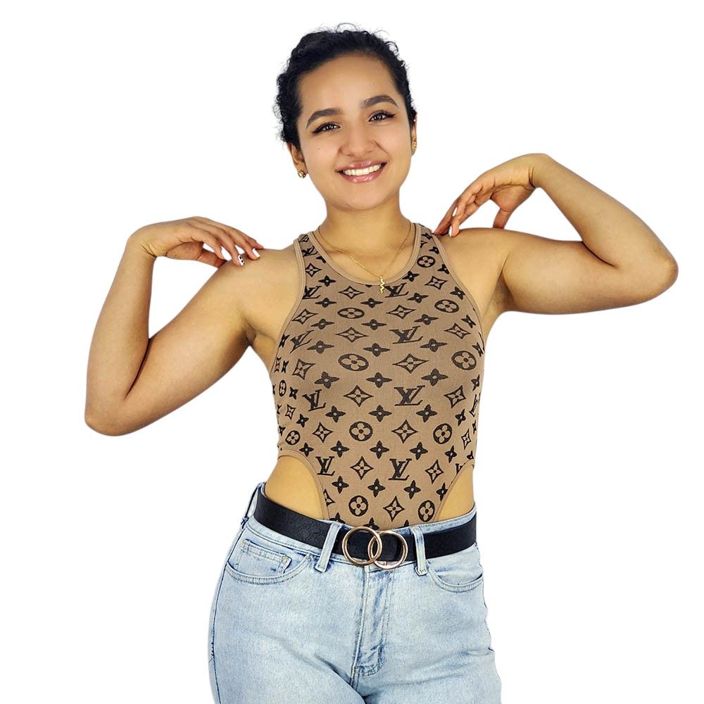 Pantyblusa estilo brasileño sin mangas
