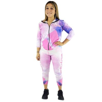 Conjunto deportivo de leggins y chamarra