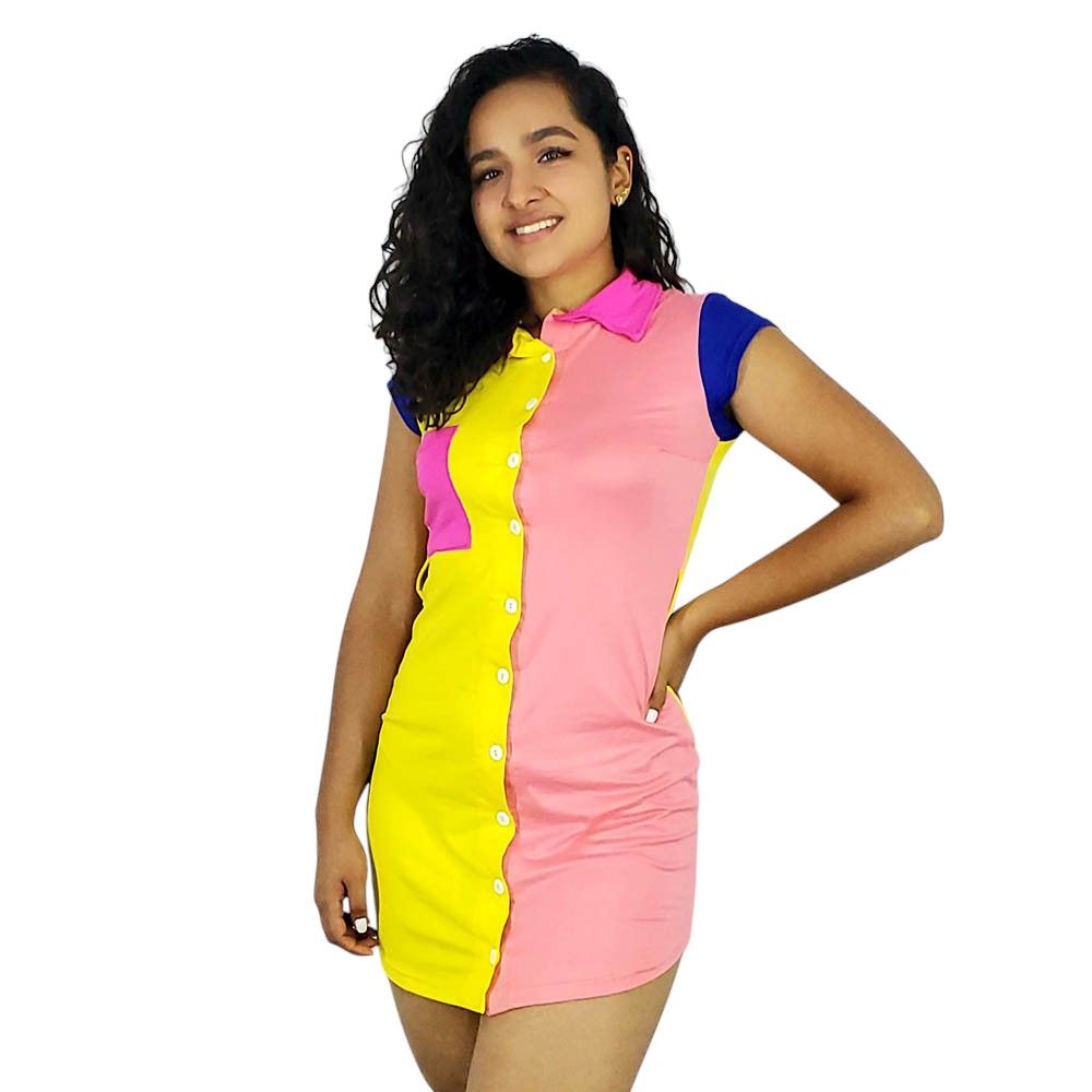 Blusón manga corta multicolor