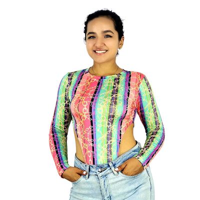 Pantyblusa estilo brasileño manga larga