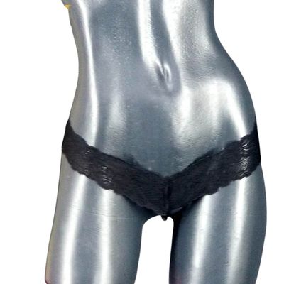 Tanga de encaje de hilo, lencería sexy