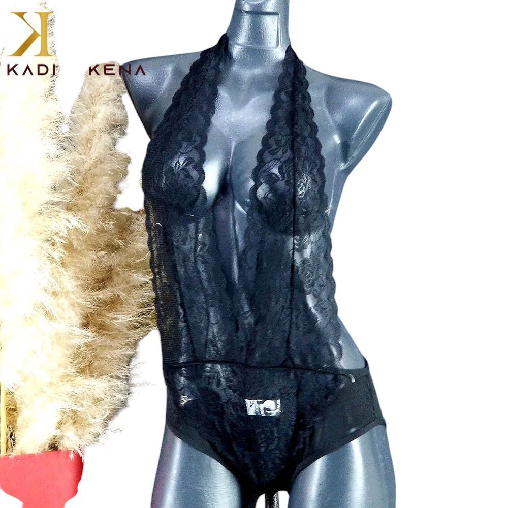 Body Teddy corto, lencería de mujer, Color: Negro