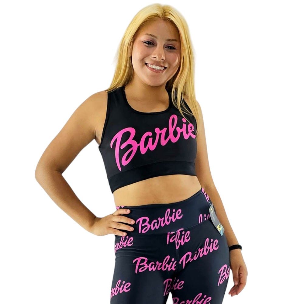 Conjunto deportivo corto, Short barbie, top de tirantes