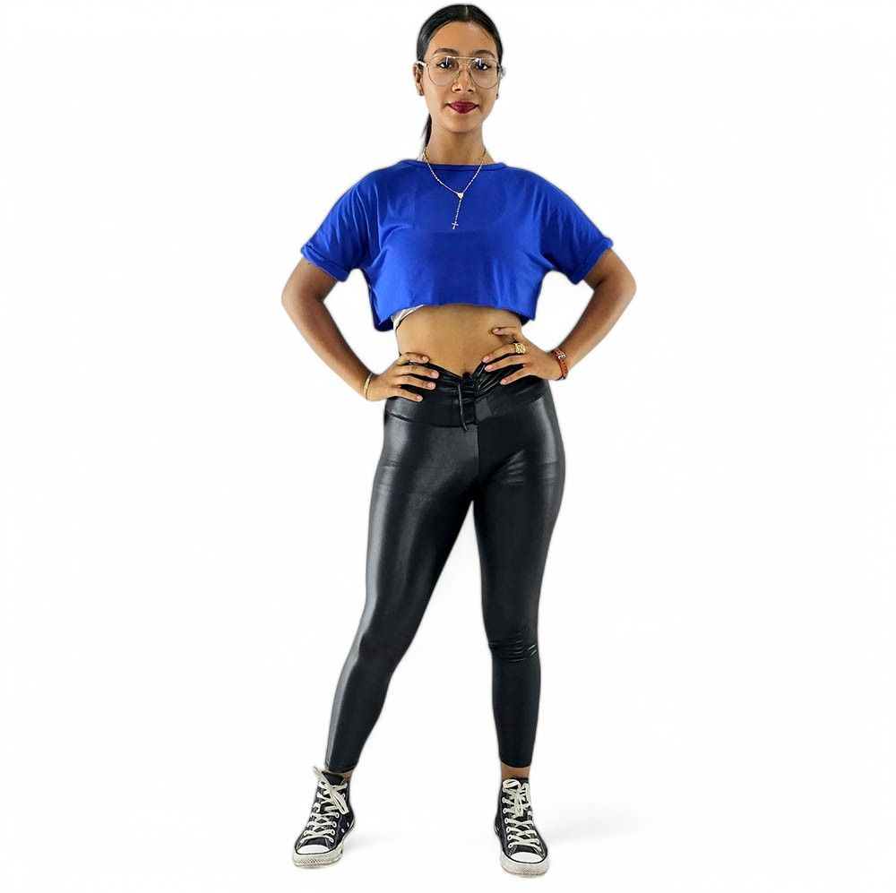 Leggins deportivo, ayuda al tono muscular, tela satinada