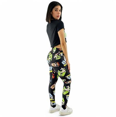 Leggins deportivo, ayuda al tono muscular, estampado chicas super poderosas