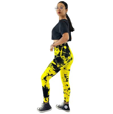 Leggins deportivo, ayuda al tono muscular, estampado acuarela