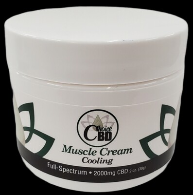 CBD Cooling Muscle Cream 1000mg 1oz - Choice Ext.