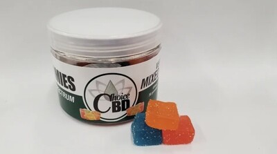 CBD Mixed Fruit Gummies Sour 30ct - Choice Ext.