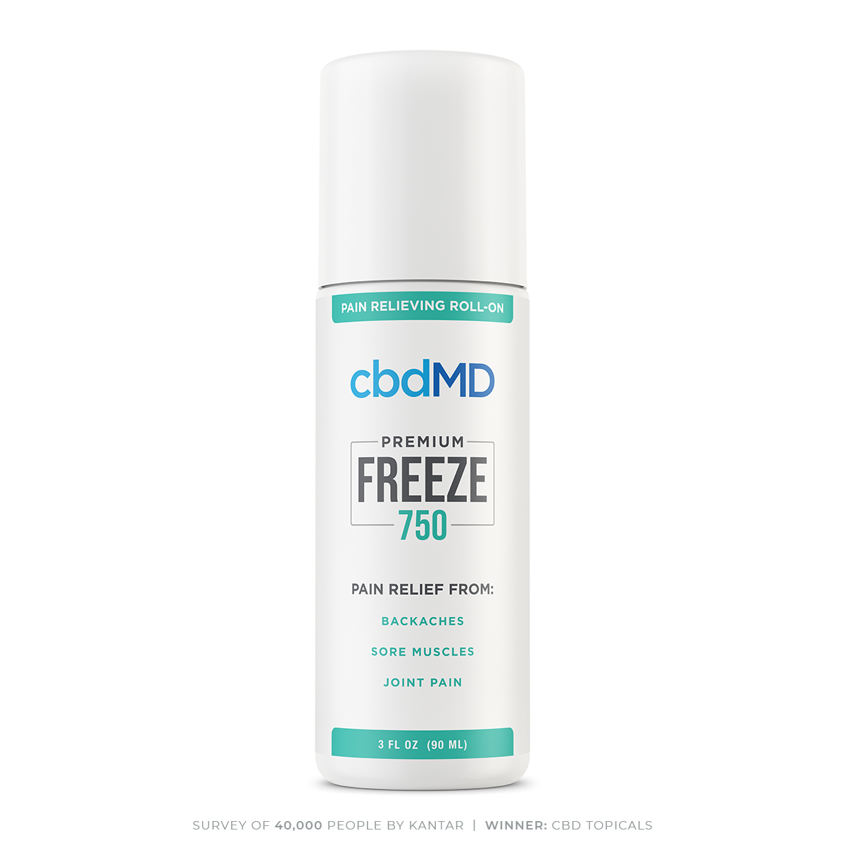 CBD Freeze Roller 750mg, 3oz - CBDMd