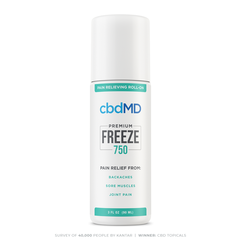 CBD Freeze Roller 750mg, 3oz - CBDMd