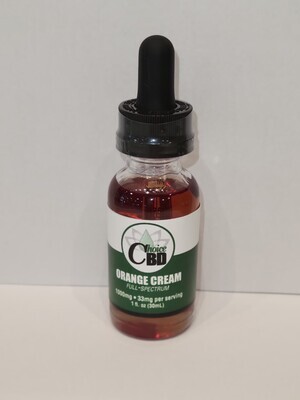 CBD Orange Cream Tincture - Choice Extraction
