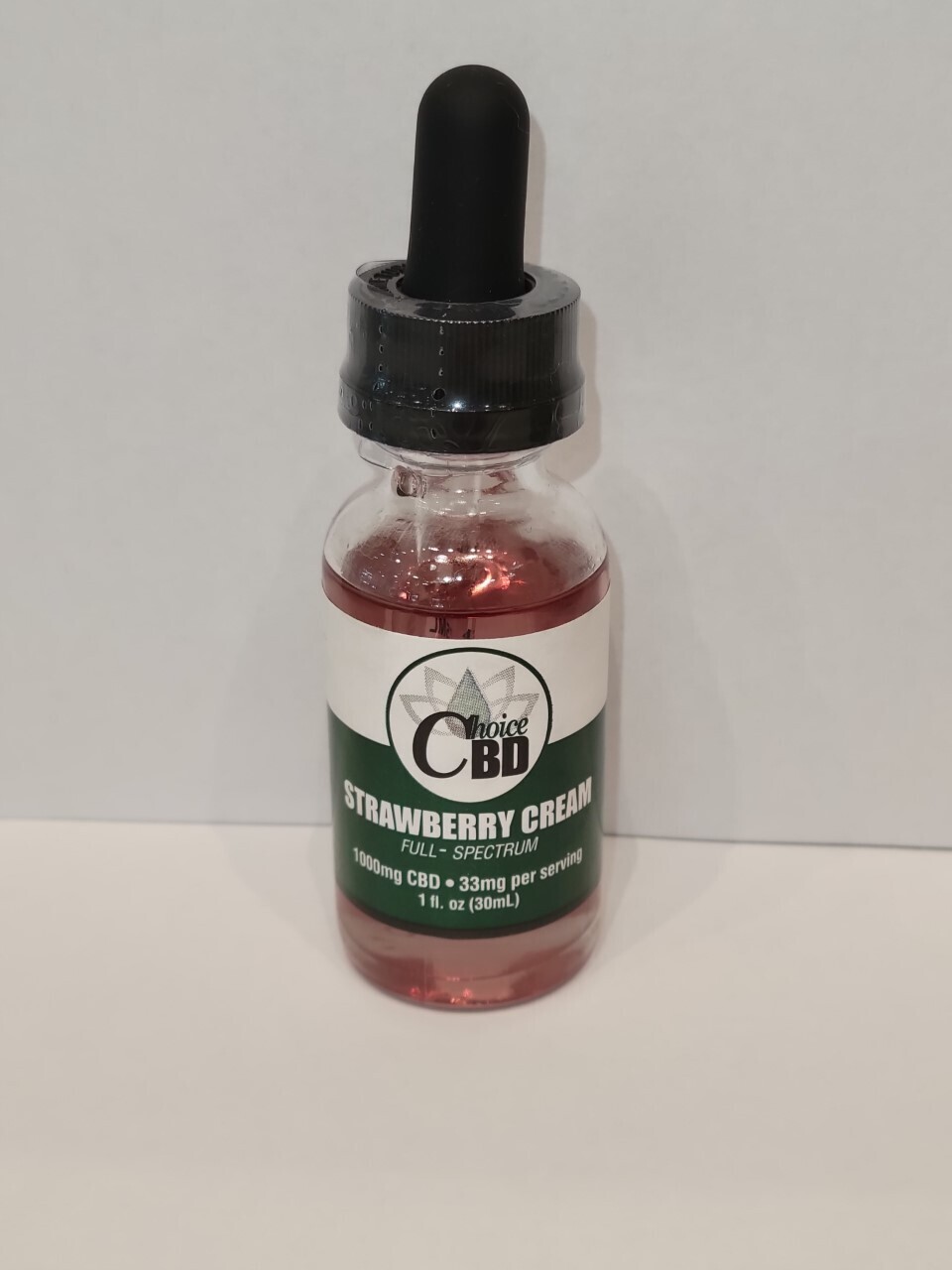 CBD Tincture Strawberry & Cream 1oz - Choice Ext