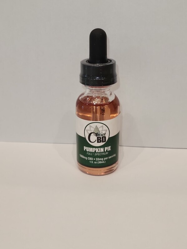 CBD Tincture Pumpkin Pie 1oz - Choice Extraction