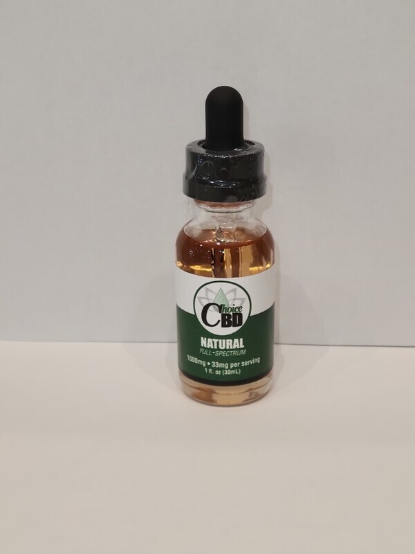 CBD Natural Tincture 1oz - Choice Extraction