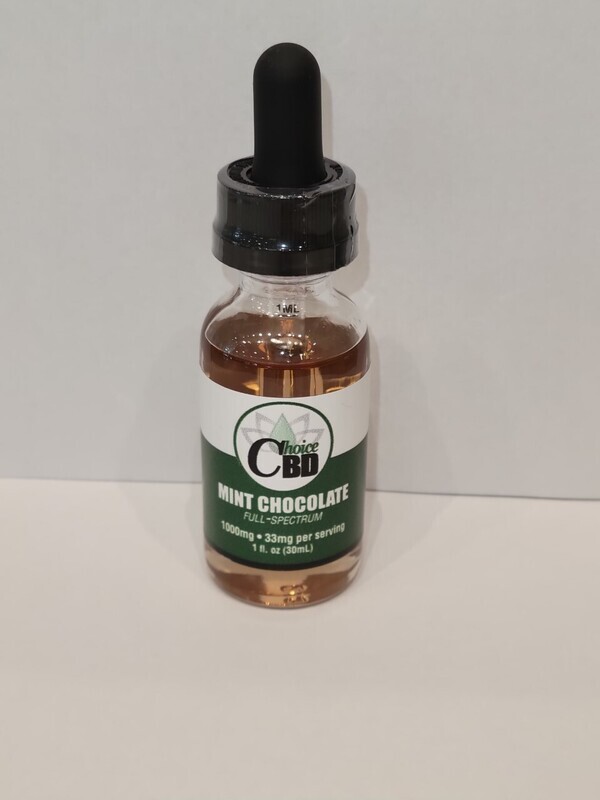 CBD Tincture Mint Chocolate - Choice Extraction