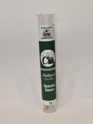 Delta 8 Pre Roll Special Sauce 1g- Choice Ext