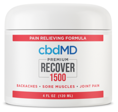 CBD Recover Cream Tub- 1500mg- cbdMD